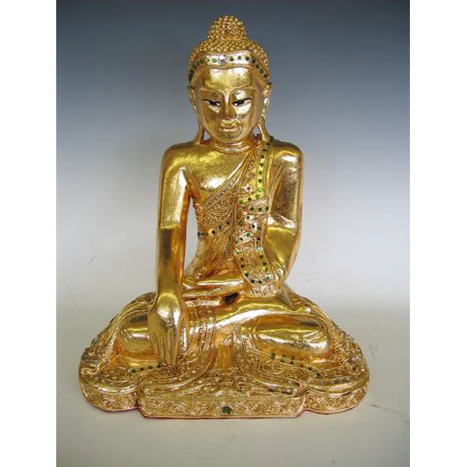 Buddha, siddende 43 cm - UDSOLGT - klik og se flere detaljer på denne vare