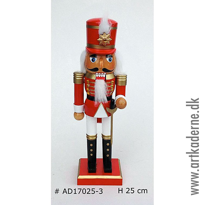 Rød / hvid soldat m. rød hat - UDSOLGT - klik og se flere detaljer på denne vare