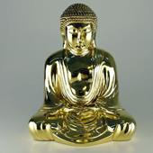 Japansk Buddha i pol. messing - klik og se flere detaljer på denne vare