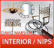 David Marshall Design - Møbler, lamper, reoler, stole, nøgleringe, beslag, badeværelsesinterior, nips, spejle og interiør generelt